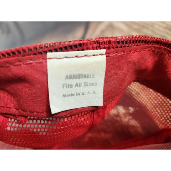 Bill Elliott Hat Red NASCAR Patch Hat Snapback USA Made Vintage Cap Most Popular - Picture 4 of 7